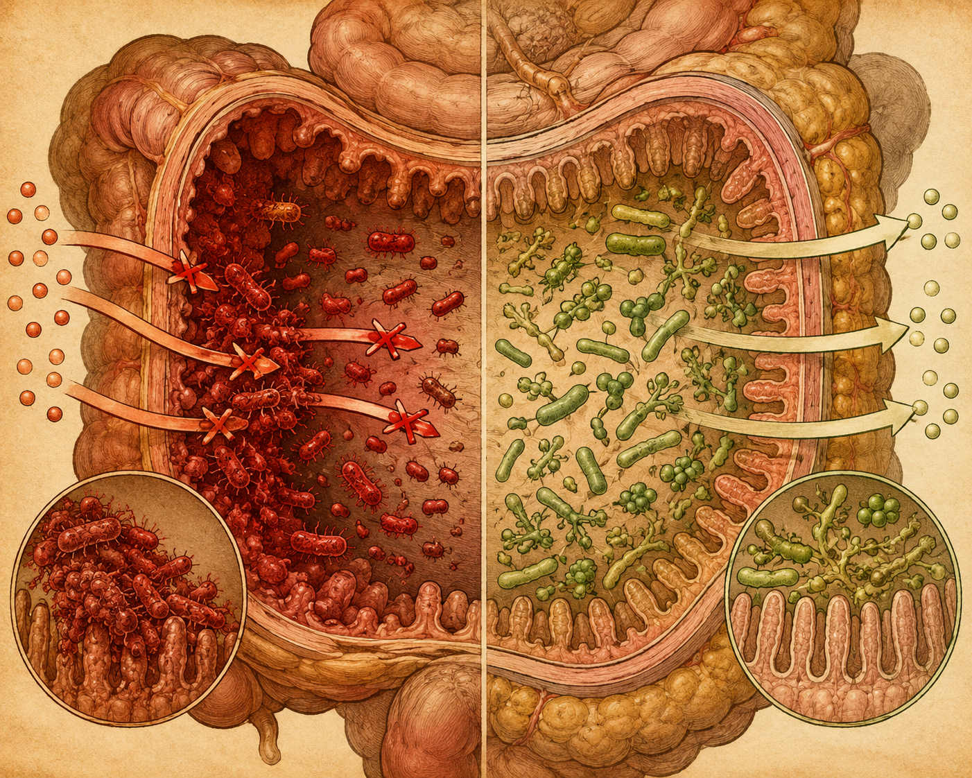 Bactérias diabéticas no intestino